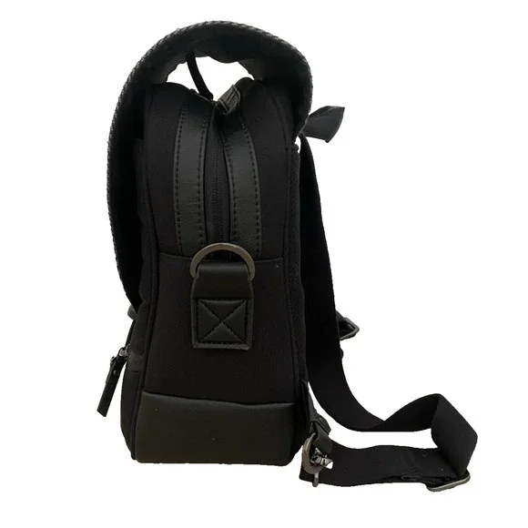 Nuna Verona Baby Diaper Bag Messenger Shoulder Strap Backpack Black Gray EUC - Picture 3 of 14